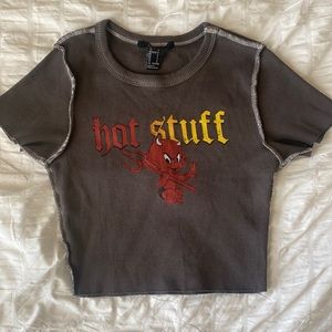 Ribbed Forever 21 “Hot Stuff” Top